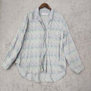 Billy T Womens Long Sleeve Button-Up Shirt XXL Lyocell & Linen Blend JPT